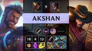 Akshan Mid vs Twisted Fate Legendary  NA Master Patch 1422 [upl. by Orips]