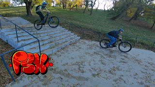 Hardtail DownhillUrban Freeride in Bucharest 6 [upl. by Anoynek263]