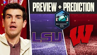 LSU vs Wisconsin ReliaQuest Bowl Preview Prediction amp Bets [upl. by Griz]