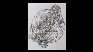 zentangle for beginners  zentangle easy  zentangle art  pattern zentangleart art pattern zen [upl. by Taite]