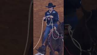 Ty Harris Wins TieDown Roping Champion at American🤩 [upl. by Auot439]