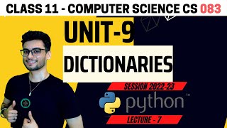 Class 11 Python Dictionaries  One shot revision with MCQs  2024 Computer ScienceCBSEXI Aakash [upl. by Bluh]