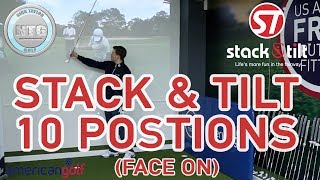 Stack amp Tilt 10 positions face on  Golf Tips  Lesson 67 [upl. by Nnylyar865]