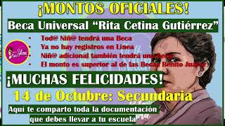 🥳👇MONTOS OFICIALES PARA LA NUEVA UNIVERSAL quotRITA CETINA GUTIERREZquot👇🥳 [upl. by Leakcim984]