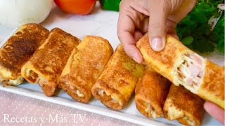 Cómo hacer Rollitos de jamón con queso en menos de 10 minutos [upl. by Chavez]