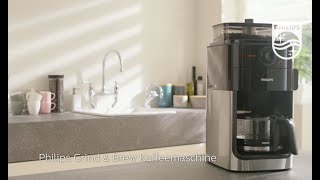 Grind amp Brew Kaffeemaschine Philips HD7765 [upl. by Linell]