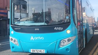 Arriva Merseyside  Evora  310  Journey Mark  BV72 KLJ  3196 From Queen Square to Skelmersdale [upl. by Fabria99]