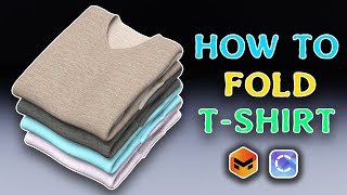 Clo3d Tutorial How to fold Clothes or Tshirt Mockup [upl. by Aurie]