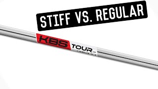 Stiff Vs Regular Iron Shaft  KBS Tour 110 C taper [upl. by Cassella550]