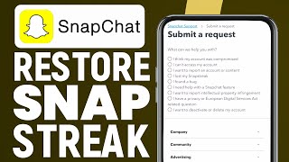 How To Restore A Snap Streak  Recover Snapchat Streak 2024 [upl. by Suirrad]