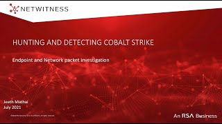 Detecting Cobalt Strike Attacks using the NetWitness Platform [upl. by Inavoy587]