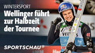 Lanišek siegt vor Kobayashi und Wellinger in Garmisch Vierschanzentournee Highlights  Sportschau [upl. by Randa]