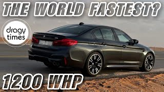 1200 WHP BMW M5 F90 Competition Stage X  100200 amp 200250 kmh by Dragy Motorsports [upl. by Anaibib]