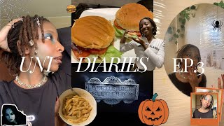 UNI DIARIES shopping making burgers pasta amp movie night Halloween makeup [upl. by Jewelle]