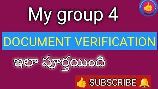 My GROUP 4 CERTIFICATE VERIFICATION PROCESSkavalsina documents TSPSCGROUP4 sukanya [upl. by Cartan]