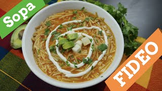 Sopa de Fideo  Receta Tradicional  Mi Cocina Rápida [upl. by Nylesaj]