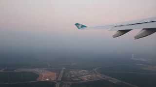 Oman Air A330300 WY 822 Takeoff Kuala Lumpur  Singapore Changi [upl. by Yromas36]