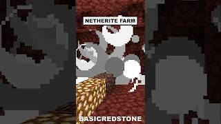 Netherite Farm Minecraft minecraft shorts [upl. by Aihtennek124]