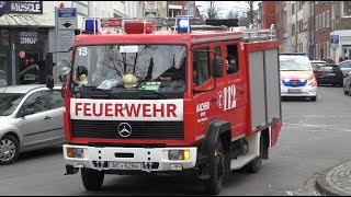 Reanimation an Rosenmontag  LF1002 Feuer Aachen LZ Mitte 13  NEF BF  RTW DRK OV Würselen [upl. by Leynwad]