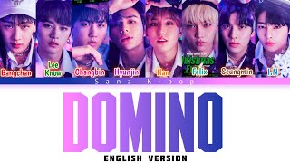 Stray Kids quotDOMINOEng Verquot Color Coded English Lyrics Video [upl. by Clyde443]