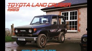 1985 Toyota land cruiser 13BT cold start and walk around [upl. by Euqinoj935]