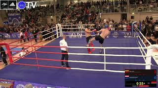 Bavarian Open 24  K1  S M 81kg BEG  Philip Denk vs Bernhard Spanner [upl. by Relyhs]