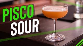 Pisco Sour Cocktail Recipe  Tangy Smooth amp Delicious [upl. by Brigida]