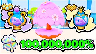 I Used 100000000 JELLY GOD POTION LUCK In Pets Go [upl. by Savart85]