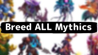 HOW TO BREED ALL 203 MYTHICS FREE in MONSTER LEGENDS [upl. by Trescott]