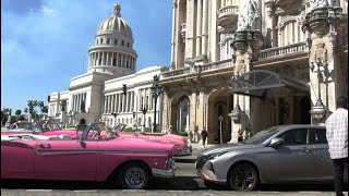 Lujo sobre ruedas autos de alta gama roban show a clásicos americanos en Cuba  AFP [upl. by Petrine318]