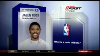 LeBron James Crab Dribble  Jalen Rose Explains on ESPN [upl. by Odlanor]