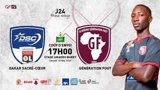 Suivez le match DAKAR SACRECOEUR vs GÉNÉRATION FOOT 24ème journée Ligue 1 [upl. by Broucek]