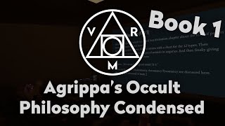 Agrippas Occult Philosophy condensed Book 1 With Dave the Amateur Magus [upl. by Aivekal]