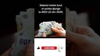 Salariul minim brut ar putea ajunge la 4100 LEI din 2025 americanactor news costinesti money [upl. by Hesky]