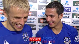 The last time Everton won the Merseyside derby at Goodison  Phil Neville amp Tim Cahill’s reaction [upl. by Lander]