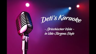 Griechischer Wein  Udo Jürgens  Karaoke [upl. by Acilef]