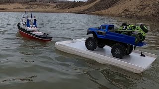 Rc wltoys buggy car off roadEXTREME 4X4 OFF ROAD IN WATERrc boat adventure [upl. by Aehcsrop]