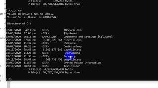 Check hidden files using command prompt [upl. by Asalocin]