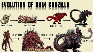 The 8 Forms of Shin Godzilla  Ultimate Evolution [upl. by Yztim152]