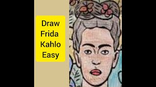 How to draw Frida kahlo [upl. by Hcib413]