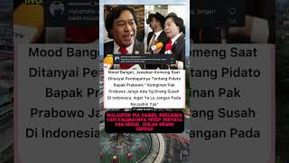 Jawaban komeng saat ditanya pendaptnya tentang pidato bapak prabowo komeng [upl. by Jaclin866]