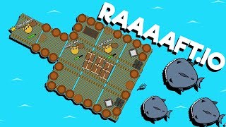 The RAIDING RAFT of DOOM  Raaaaftio Game  New io game [upl. by Verne]