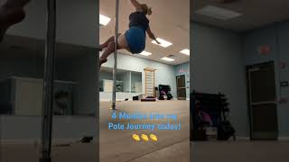 4 Months into my Pole Journey TODAY 💋 poledance polefitness genx emptynest [upl. by Josler557]