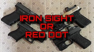 Red Dot vs Iron Sight A gun enthusiast point of view only [upl. by Heurlin]