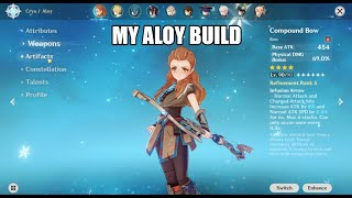 My Aloy build  Genshin Impact [upl. by Lud]