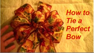 How to Tie a Perfect 6loop Bow [upl. by Hardan598]