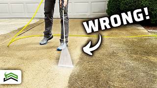 How To Pressure Wash A Concrete Driveway [upl. by Hallette288]