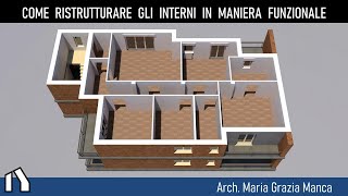 Come PROGETTARE la ristrutturazione degli INTERNI di una CASA in maniera FUNZIONALE [upl. by Stauffer]