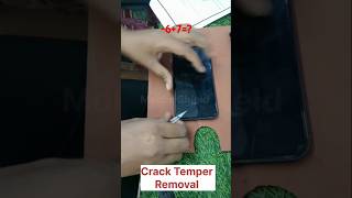 Best Way To Remove Iphone X Cracked Temper Removal shorts [upl. by Keese]