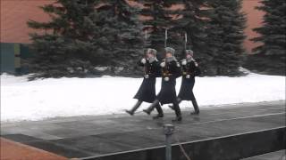 Changing of the Guard in Kremlin Moscow Russia [upl. by Pedrick568]